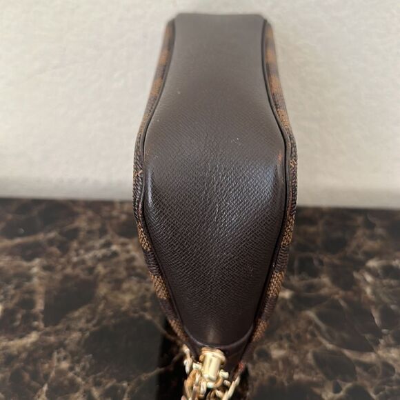 Louis Vuitton Damier Ebene Trousse Make Up Bag Mini Pochette - Picture 13 of 15